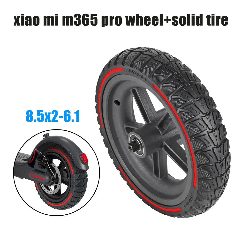 LYXM238-8 For Xiaomi M365 Pro Electric Scooter Wheel Hub Anti-Slip E-Scooter Tire - Red - 4