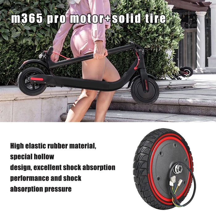 LYXM294-4 For Xiaomi Mi Electric Scooter 1S  /  M365 Pro  /  M365 350W Motor E-Scooter Wheel Tire - Red - 3