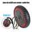 LYXM294-4 For Xiaomi Mi Electric Scooter 1S  /  M365 Pro  /  M365 350W Motor E-Scooter Wheel Tire - Red - 4