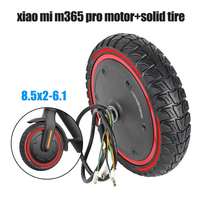 LYXM294-4 For Xiaomi Mi Electric Scooter 1S  /  M365 Pro  /  M365 350W Motor E-Scooter Wheel Tire - Red - 4