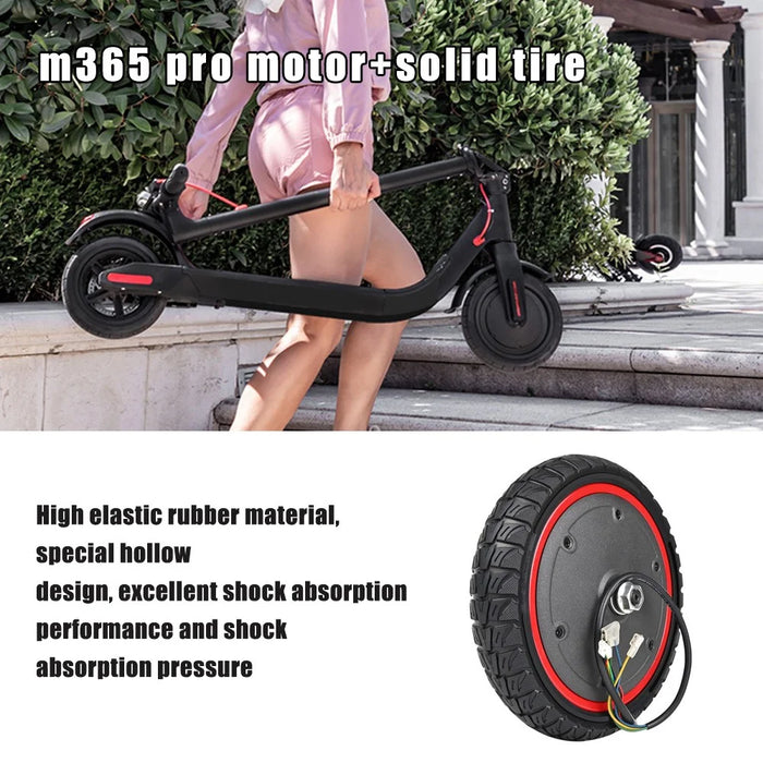 LYXM294-5 For Xiaomi Mi Electric Scooter 1S  /  M365 Pro  /  M365 350W Motor E-Scooter Wheel Tire - Black - 3