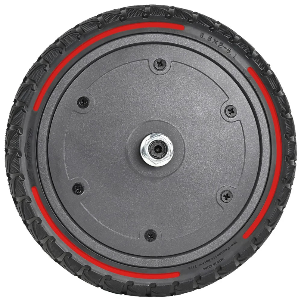 LYXM293-3 For Xiaomi Mi Electric Scooter 1S / M365 Pro / M365 250W Motor E-Scooter Rubber Wheel, 8.5x2-6.1inch - Red - 2
