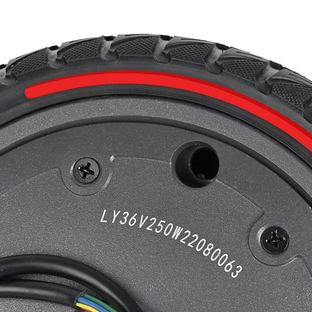 LYXM293-3 For Xiaomi Mi Electric Scooter 1S / M365 Pro / M365 250W Motor E-Scooter Rubber Wheel, 8.5x2-6.1inch - Red - 6