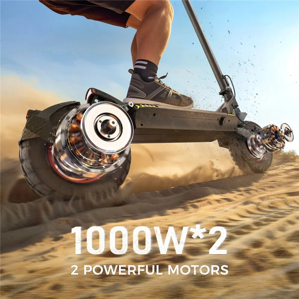 ISCOOTER iX7 Pro Dual Drive 1000W Off-Road 10 Inch Tire Electric Scooter with 48V 17.5Ah Battery, Support APP - Region A - 5