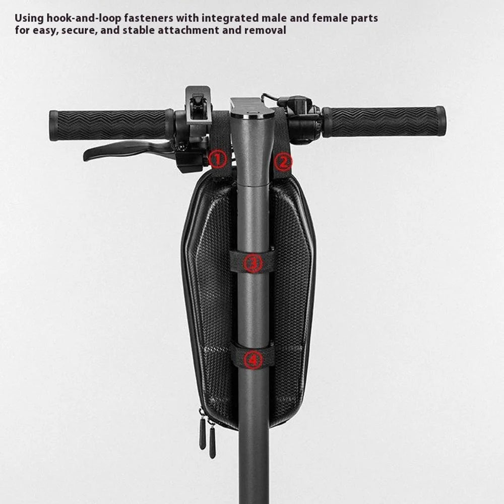 ROCKBROS Electric Scooter Folding Bike 2L Handlebar Bag Hard Shell EVA Waterproof Storage Bag - 7