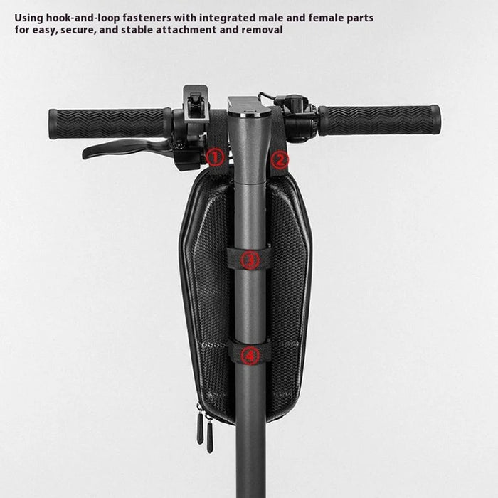 ROCKBROS 3L Waterproof Electric Scooter EVA Hard Shell Front Handlebar Bag for Road Mountain Bike - 7