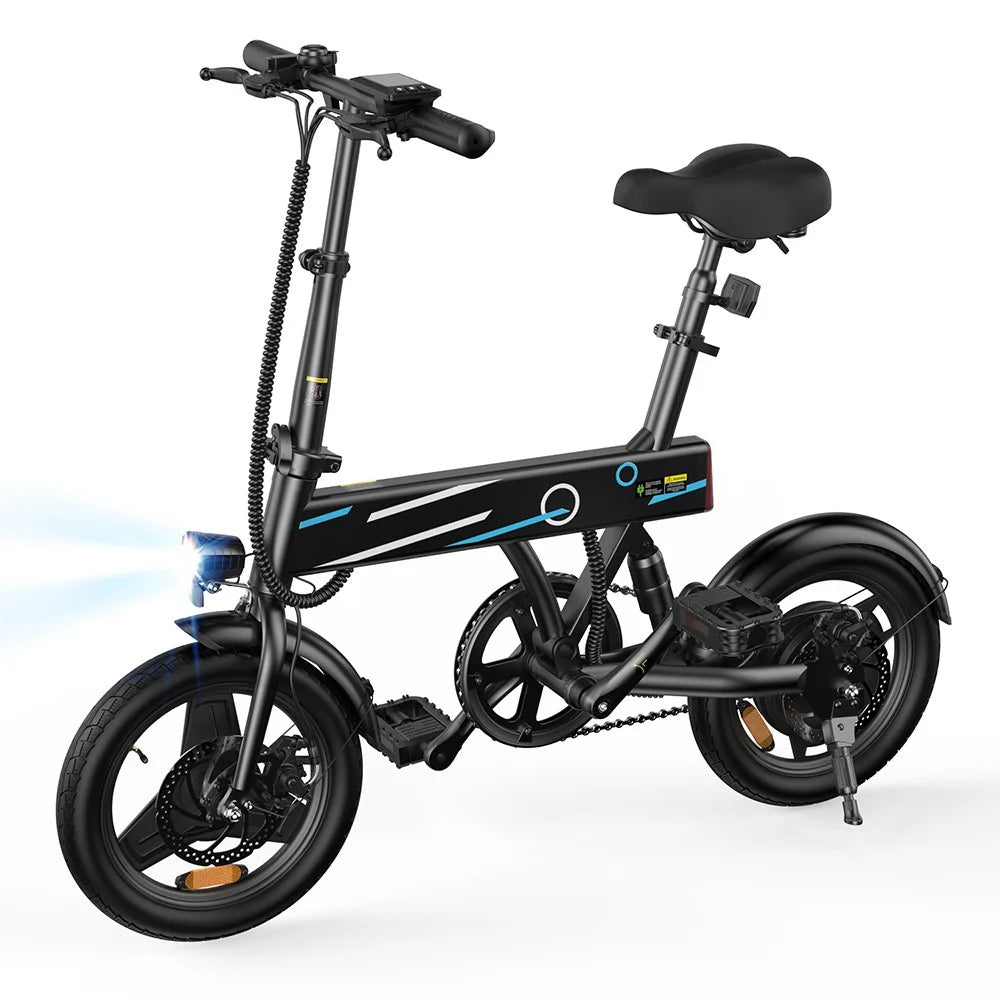 ISCOOTER EB01 500W Motor Electric Scooter with Smart LCD Display and 36V 7.8Ah Battery 25km / h Max Speed - Black - 1