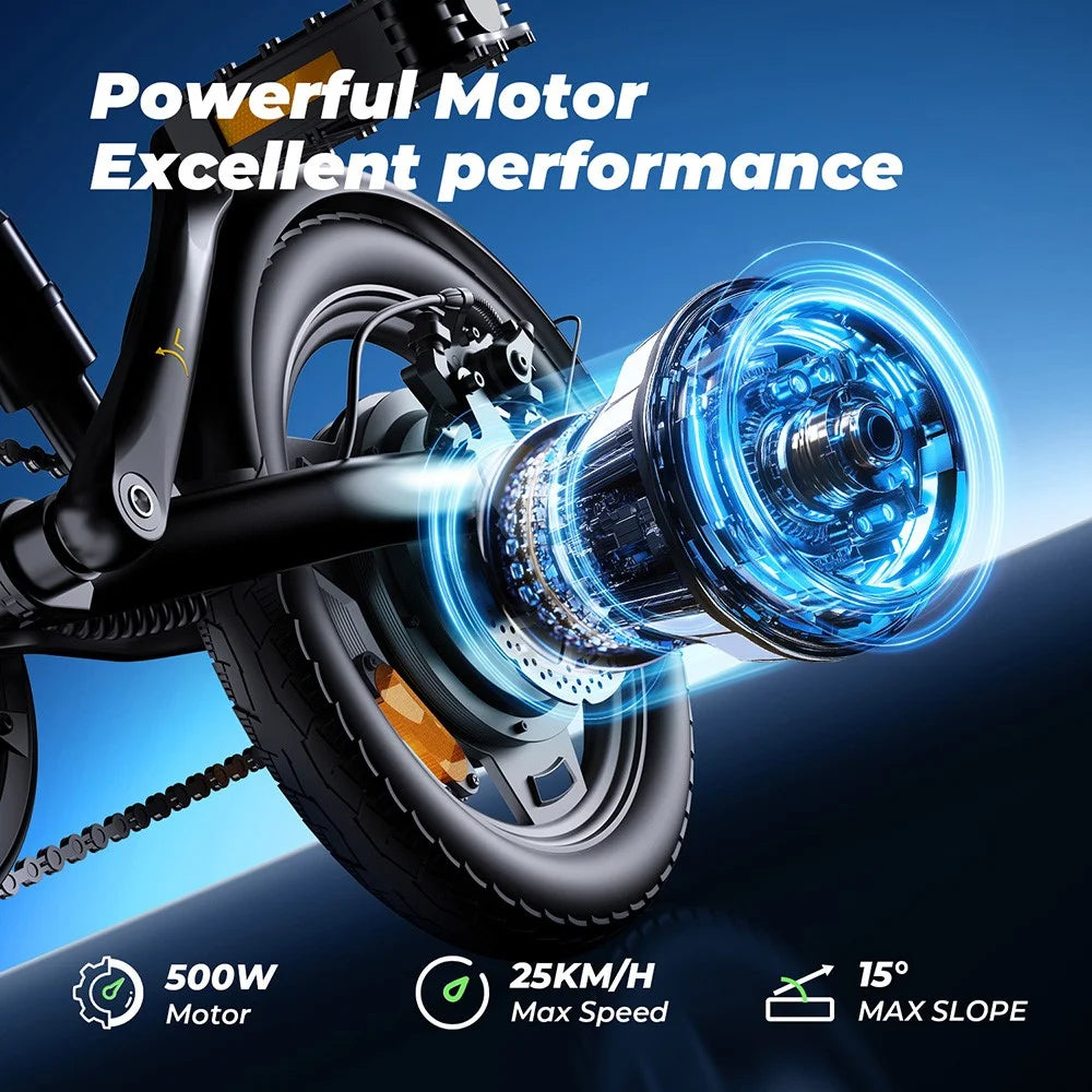 ISCOOTER EB01 500W Motor Electric Scooter with Smart LCD Display and 36V 7.8Ah Battery 25km / h Max Speed - Black - 4