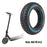 10x2.5 Inch Honeycomb Tire for Ninebot Max G30 Electric Scooter Shock Absorbing Off-Road Solid Tire - Red - 3