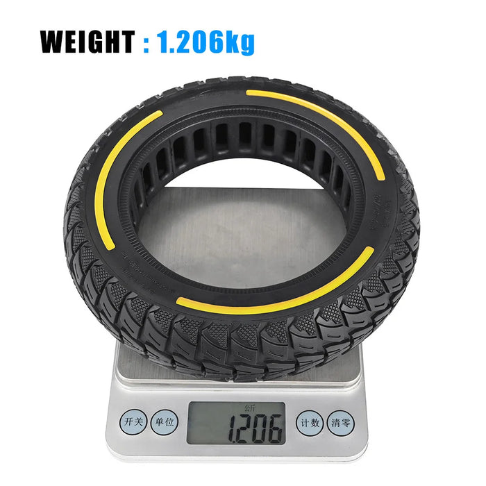 10x2.5 Inch Honeycomb Tire for Ninebot Max G30 Electric Scooter Shock Absorbing Off-Road Solid Tire - Red - 7