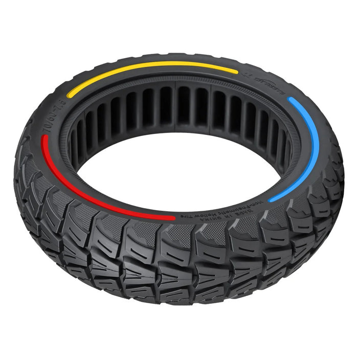 For Segway eKickScooter ZT3 Pro Electric Scooter 70 / 60-7.5 Shock Absorption Rubber Off-Road Tyre Honeycomb Solid Tire - Tri-Color - 1