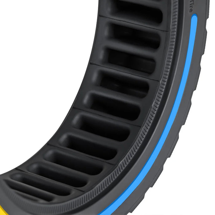 For Segway eKickScooter ZT3 Pro Electric Scooter 70 / 60-7.5 Shock Absorption Rubber Off-Road Tyre Honeycomb Solid Tire - Tri-Color - 6