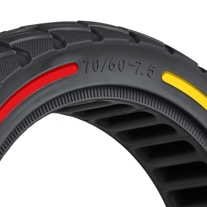 For Segway eKickScooter ZT3 Pro Electric Scooter 70 / 60-7.5 Shock Absorption Rubber Off-Road Tyre Honeycomb Solid Tire - Tri-Color - 7