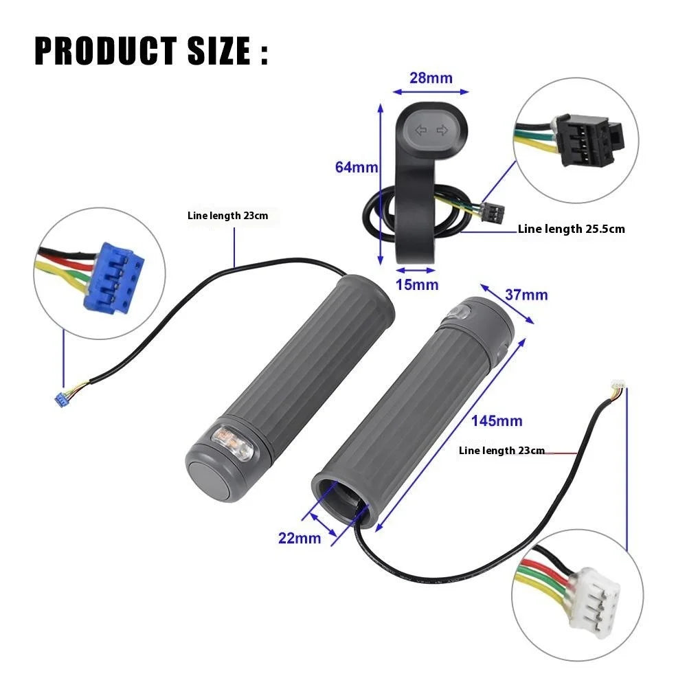 LYP4056 1Pair Handlebar Grips for Xiaomi Electric Scooter 4 Pro Plus / 4 Pro Max Handlebar Cover with Turn Signal - 5