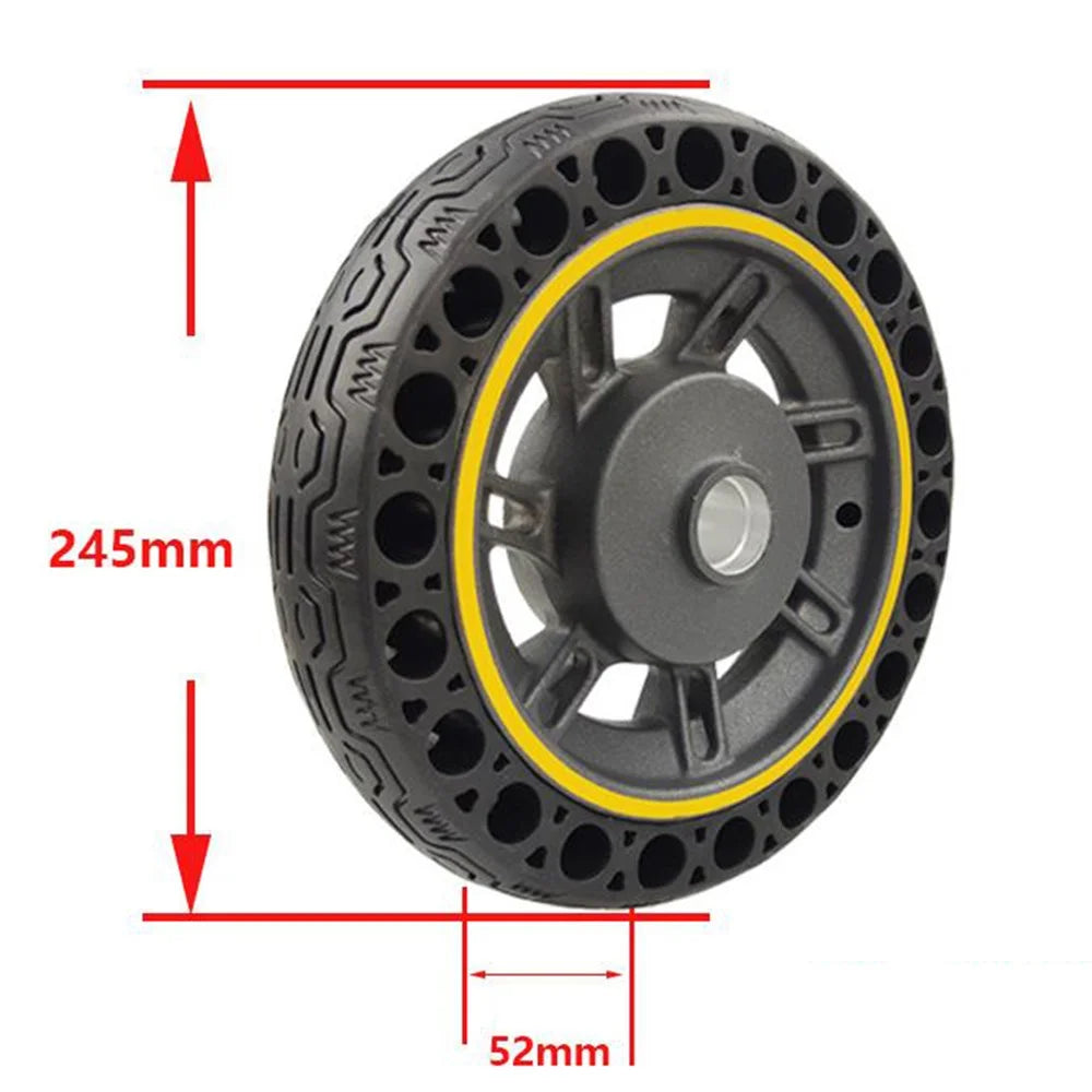 60/70-6.5 Scooter Tire Tubeless Explosion-proof Electric Bicycle Scooter Wear-resistant Solid Wheel for Ninebot Max G30 - Yellow - 5