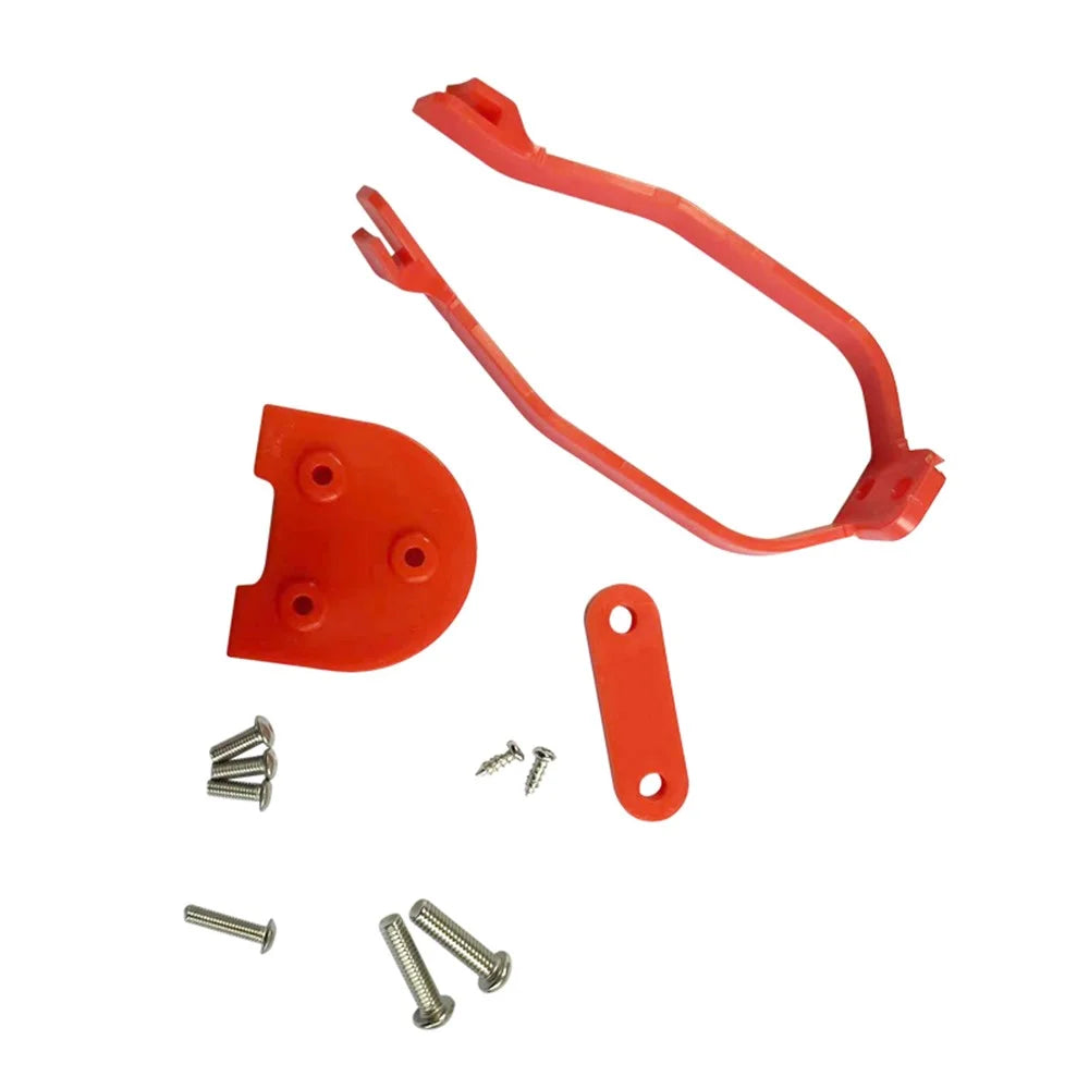 Rear Fender Bracket Kit for Xiaomi M365 Electric Scooter Replacement Accessory Foot Pad Gasket + Mudguard Gasket - Red - 1