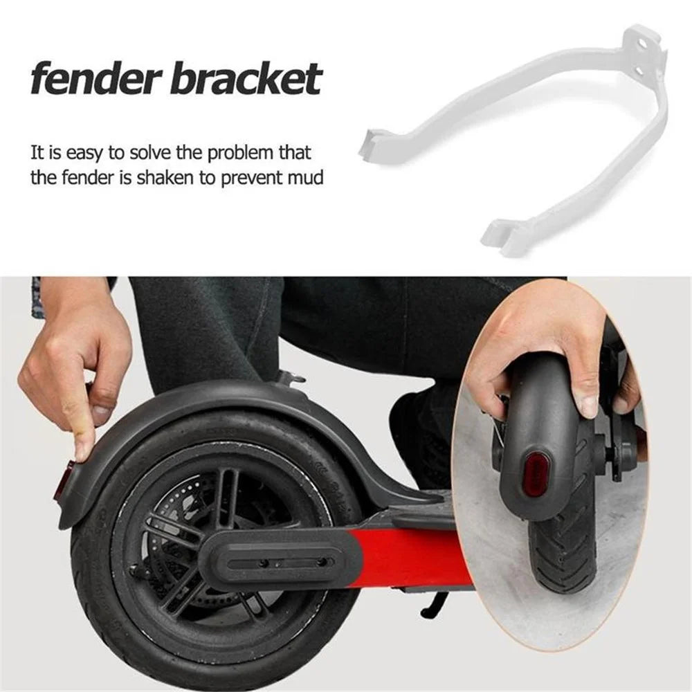 Rear Fender Bracket Kit for Xiaomi M365 Electric Scooter Replacement Accessory Foot Pad Gasket + Mudguard Gasket - Red - 6