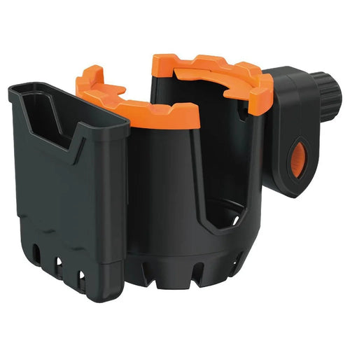 2-in-1 Bottle Cup Holder Cell Phone Holder Organizer Cycling Accessories for Bike Handlebar - Orange - 1