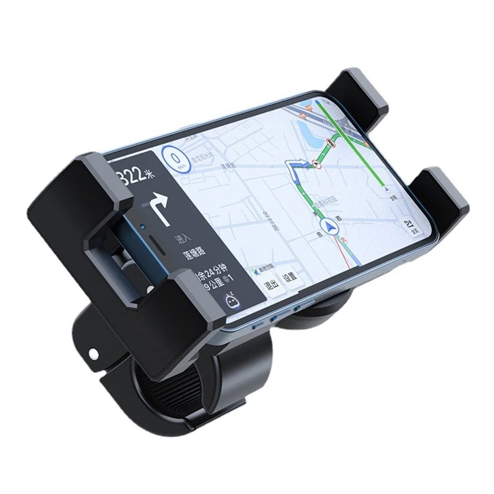 A081+X55 Bike Tablet Holder Mount Shockproof Mobile Phone Navigation Stand Bicycle Electric Vehicle Motorcycle Cell Phone MTB Mount - 4
