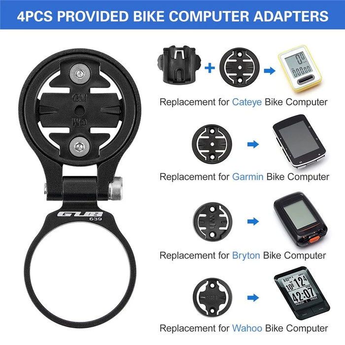 GUB 639 Mountain Bicycle Aluminum Alloy Bike Computer Mount Adapter Bracket - 4