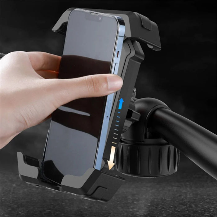 YYS-608 Cycling Phone Mount Bicycle Phone Holder with Knob Tail Clip - 2