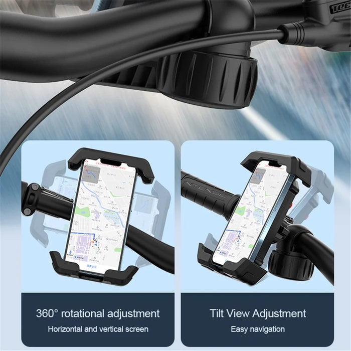 YYS-608 Cycling Phone Mount Bicycle Phone Holder with Knob Tail Clip - 4