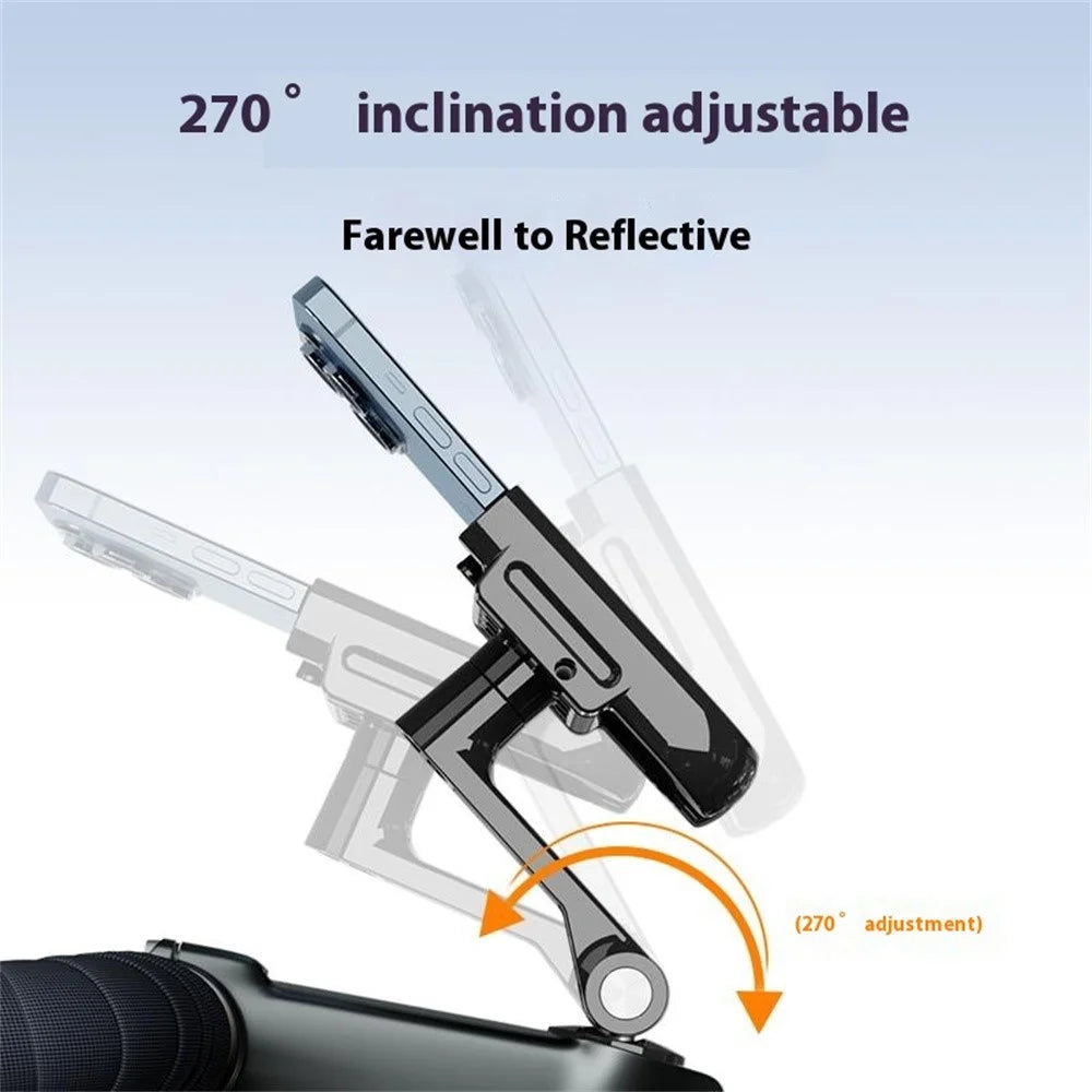 GUB G-92 Aluminum Alloy Bicycle Phone Bracket Shockproof Rotatable Phone Holder Mount for 4.2-7.2 Inch 65mm-100mm Wide Phones - 5
