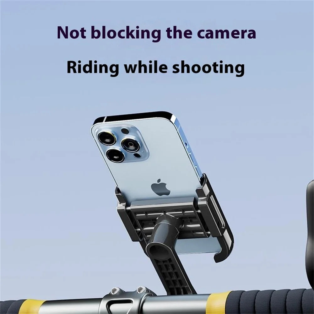 GUB G-92 Aluminum Alloy Bicycle Phone Bracket Shockproof Rotatable Phone Holder Mount for 4.2-7.2 Inch 65mm-100mm Wide Phones - 6