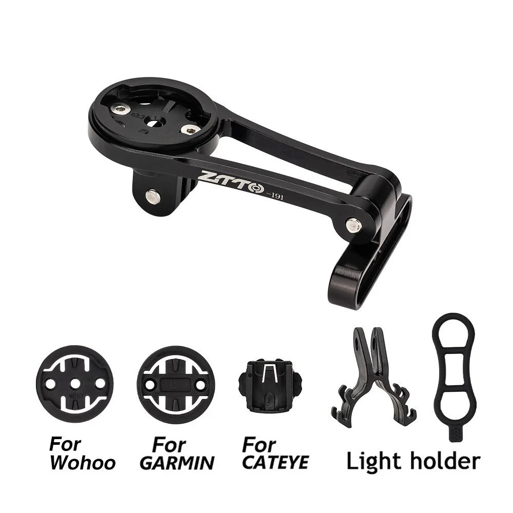 ZTTO SD-191 Bicycle Computer Mount Camera Light Extension Bracket Compatible with Garmin / Cateye / Bryton / Wahoo - 4
