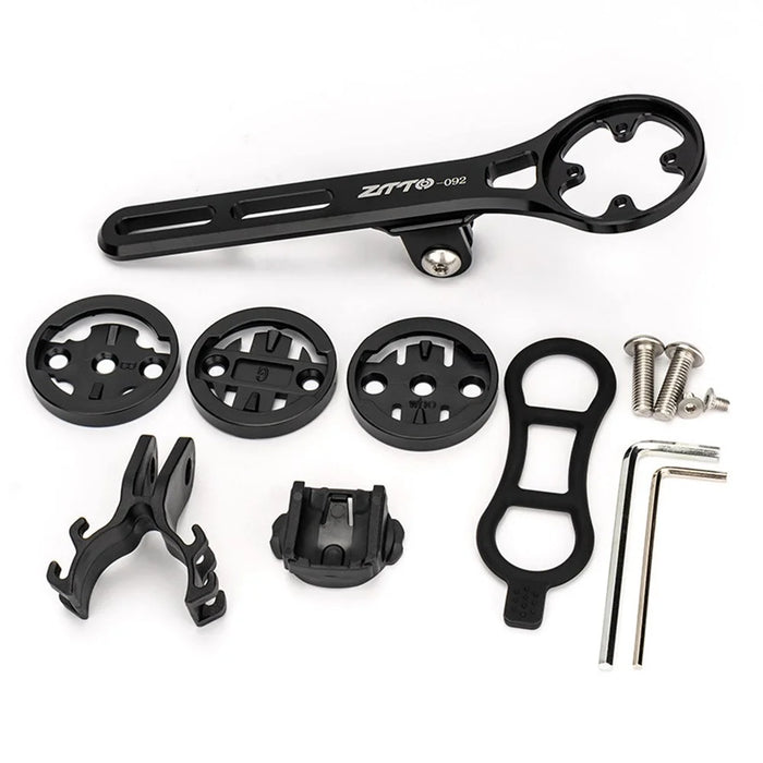 ZTTO SPM-092 Aluminum Alloy Bicycle Computer Mount Extension Bracket Compatible with Garmin / Cateye / Bryton / Wahoo - 1