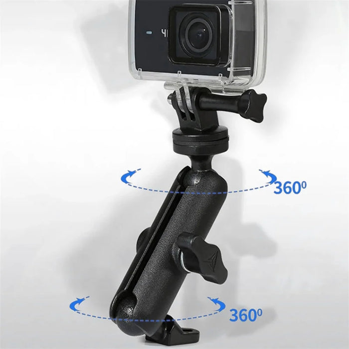 For GoPro 11 / 10  / Insta360 One R Motorcycle Sports Camera Mount Holder Adjustable Support Stand - Handlebar Mount - 4