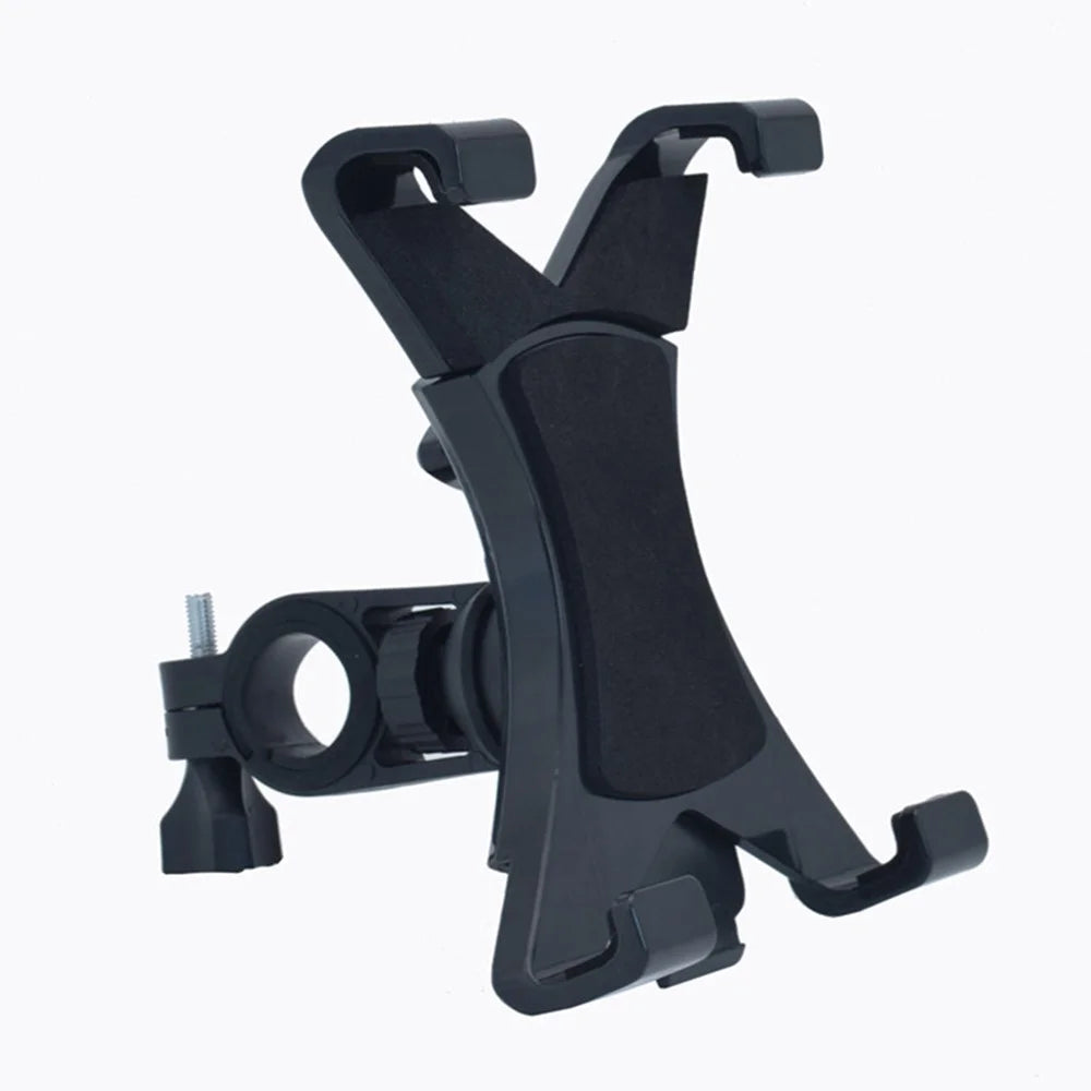 Universal 3.5-12 inch Motorcycle Bicycle Holder Mount Bracket Adjustable Tablet Stand - 1