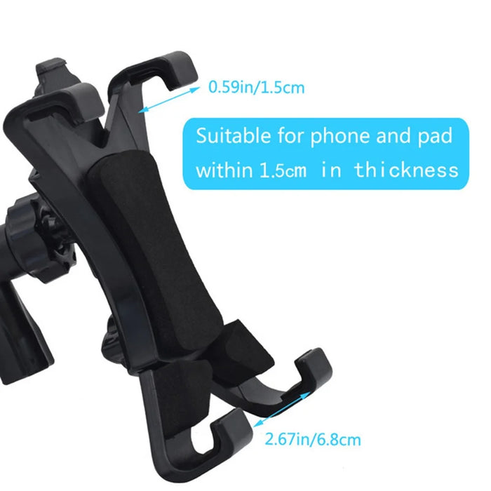 Universal 3.5-12 inch Motorcycle Bicycle Holder Mount Bracket Adjustable Tablet Stand - 7