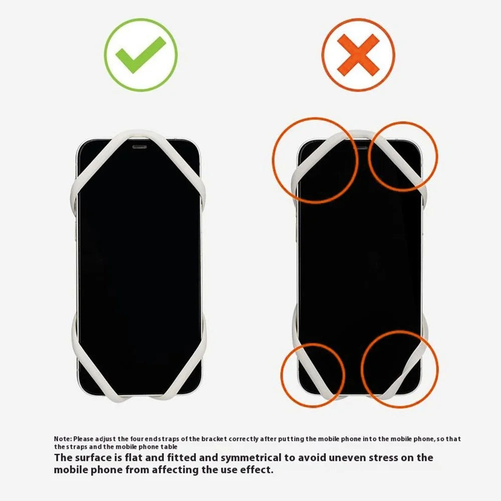 GUB P6 Silicone Phone Holder Bicycle E-Bike Scooter Folding Bike Cellphone Bracket - Black - 7