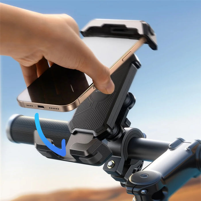 JOYROOM JR-ZS428 Bike Phone Mount Rotation Shockproof Phone Holder for 4.7 - 7 Inch Devices - 7