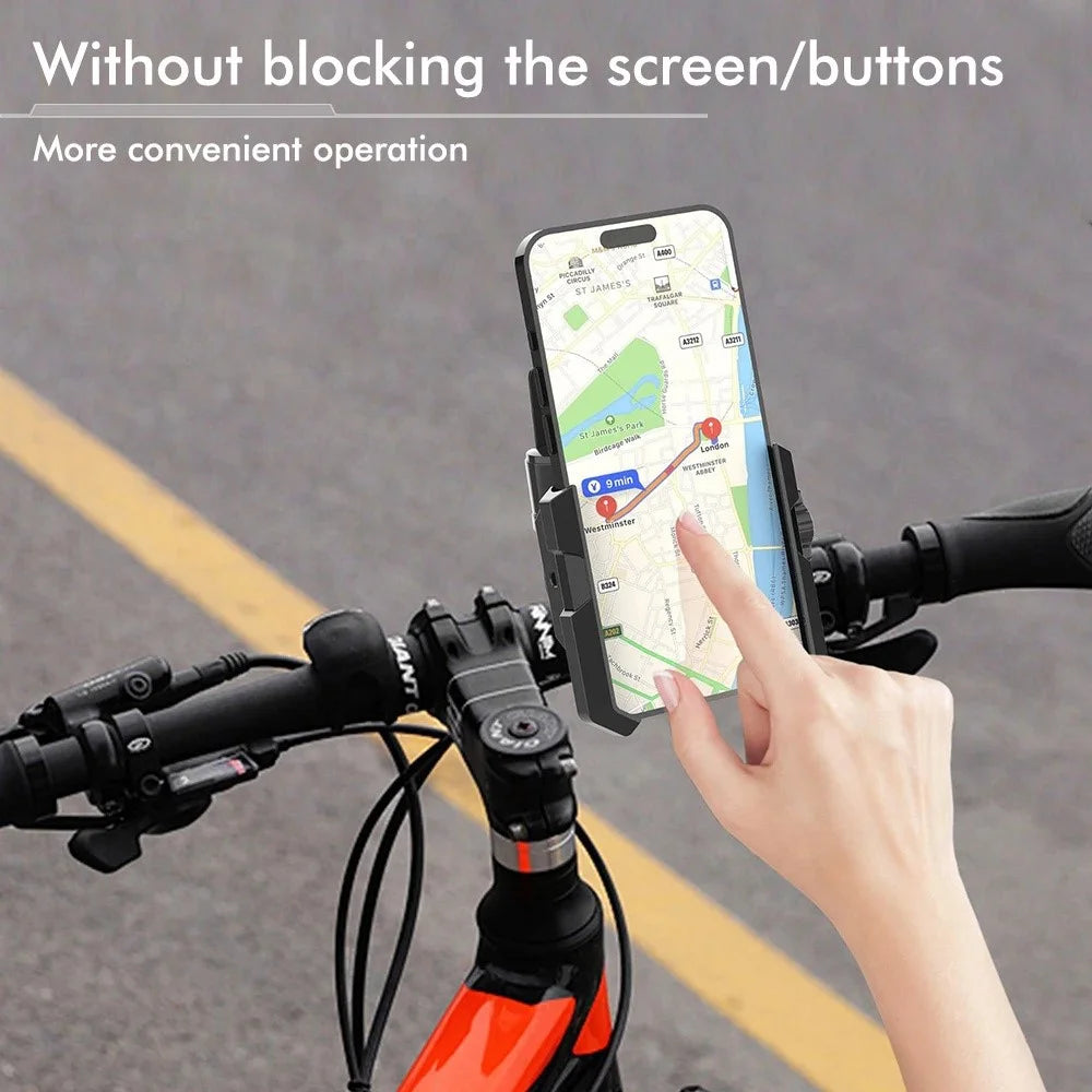 JGX001 Universal Bike Handlebar Mount Phone Holder for Mountain Road Bicycle Shockproof Cellphone Bracket - 5