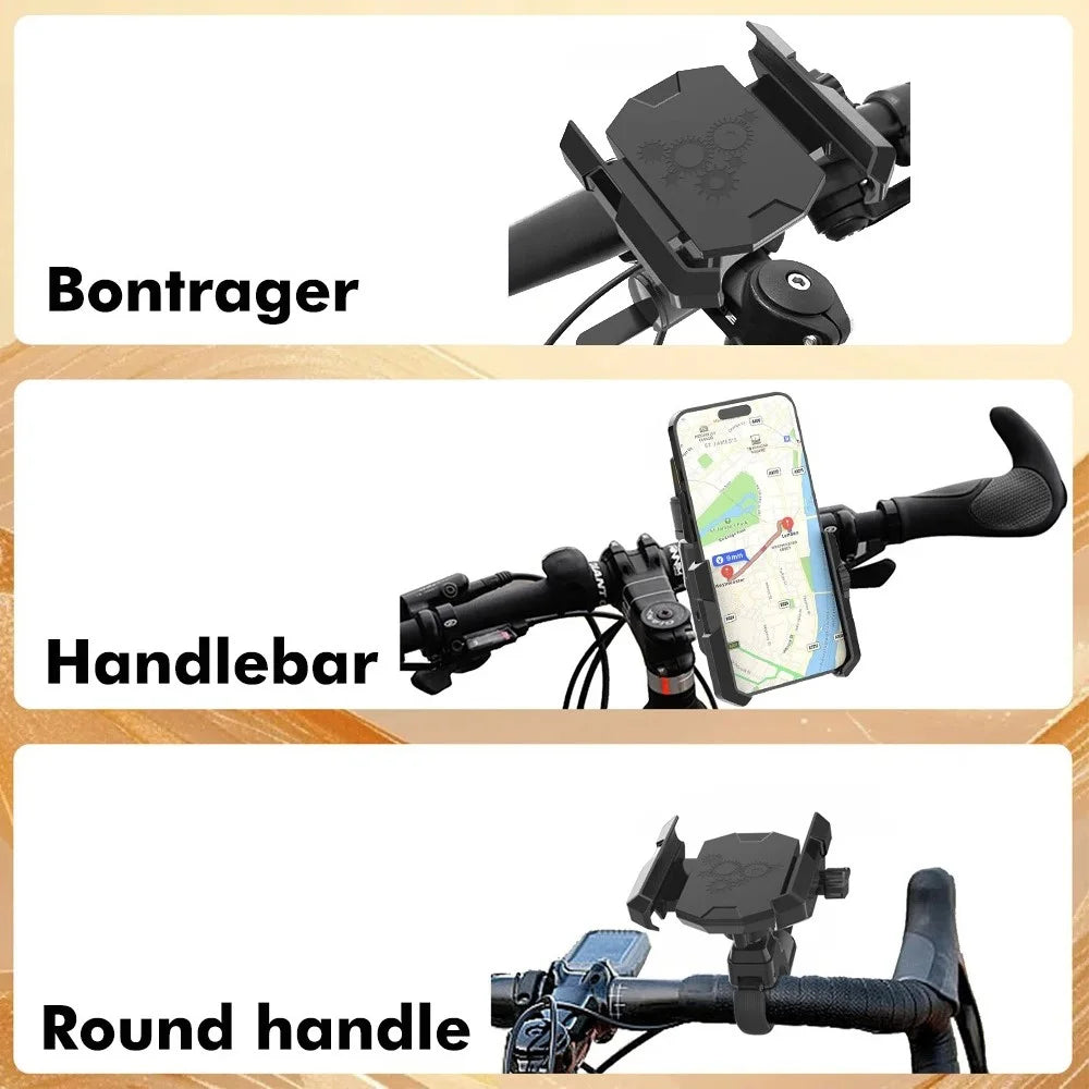 JGX001 Universal Bike Handlebar Mount Phone Holder for Mountain Road Bicycle Shockproof Cellphone Bracket - 7