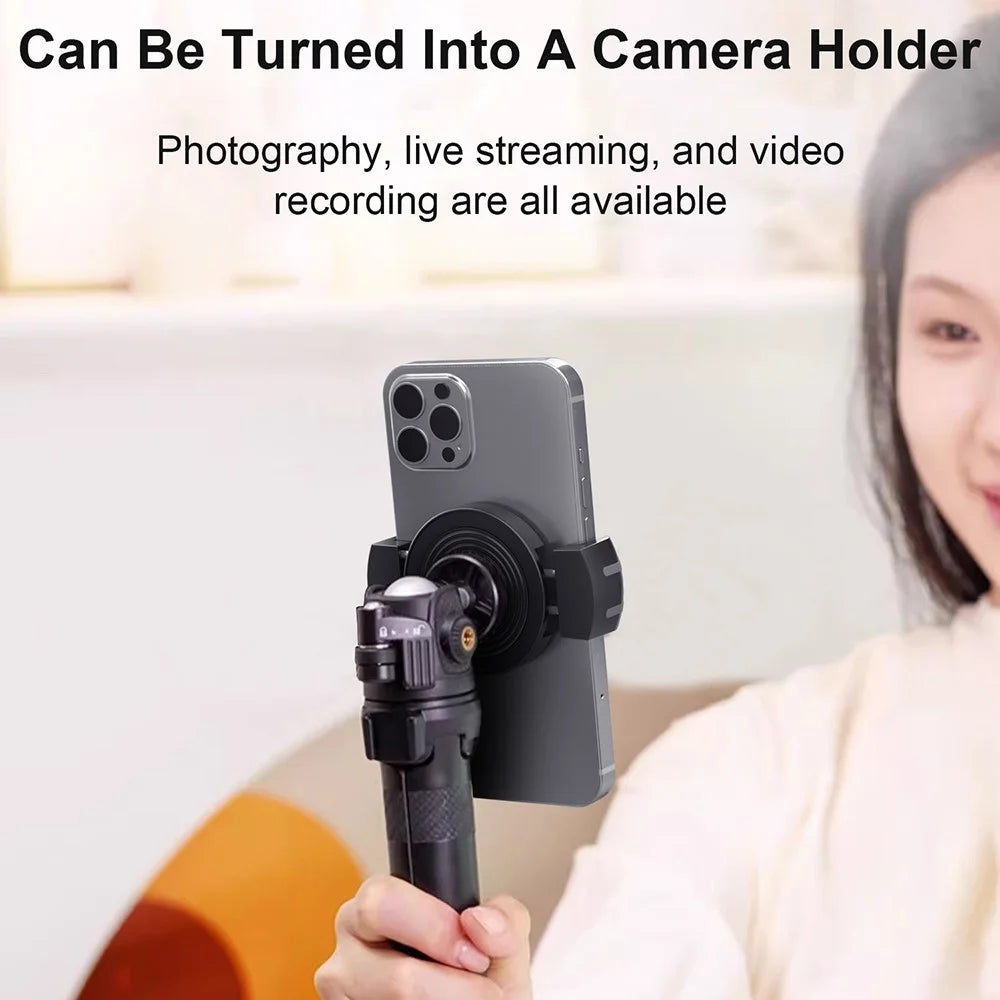 PJ-02 Universal Magnetic Phone Clamp Mount Telescopic Cellphone Clip - 2