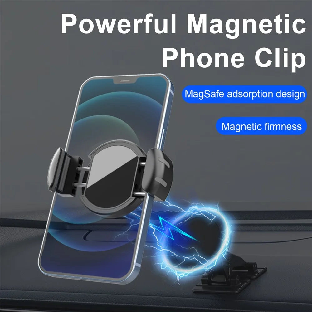 PJ-02 Universal Magnetic Phone Clamp Mount Telescopic Cellphone Clip - 3