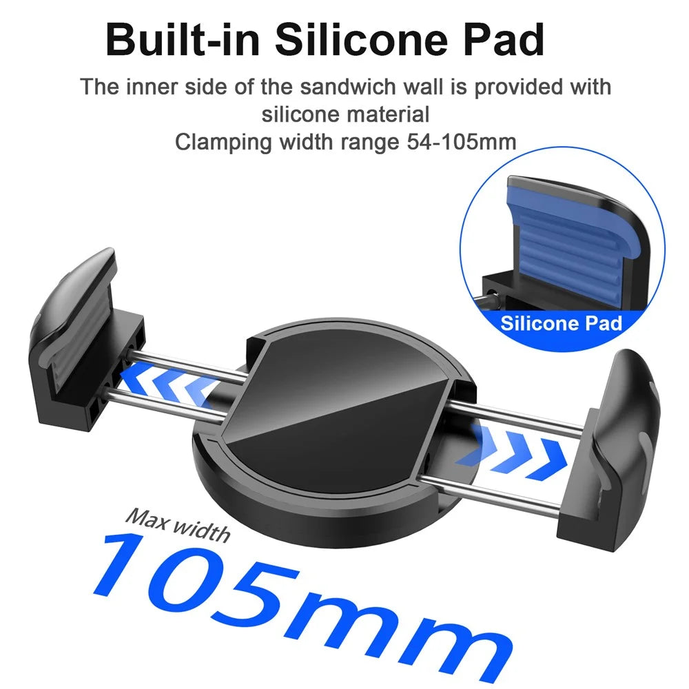 PJ-02 Universal Magnetic Phone Clamp Mount Telescopic Cellphone Clip - 4