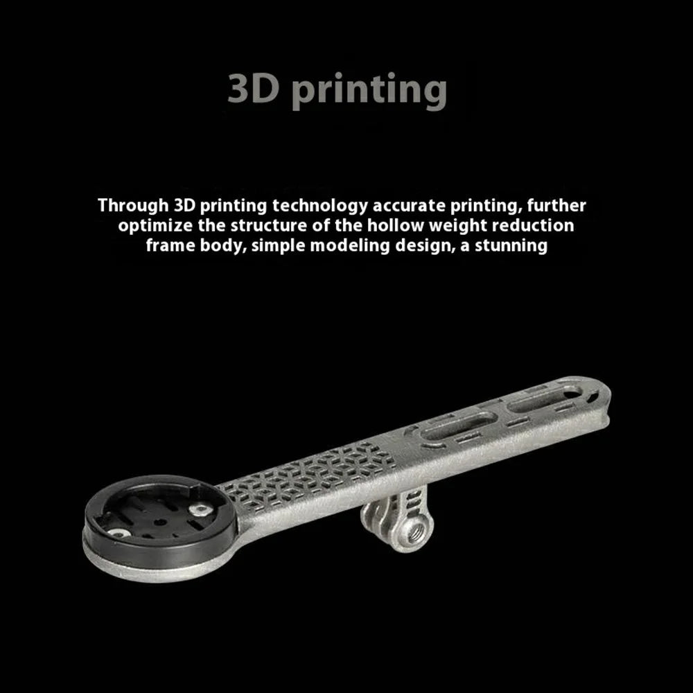 GUB Ti708 Road Bike Integrated Handlebar Computer Mount 3D Printed Titanium Alloy Hollow Bicycle Computer Holder - 4