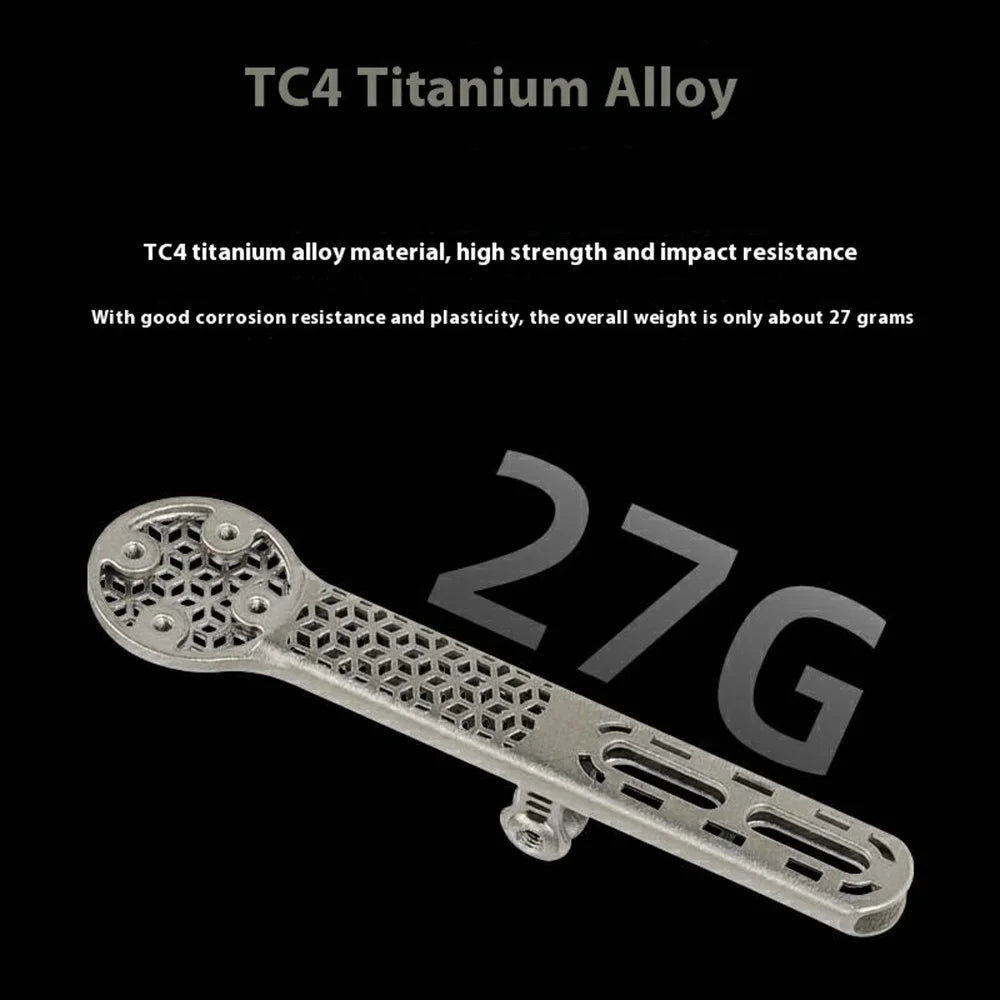 GUB Ti708 Road Bike Integrated Handlebar Computer Mount 3D Printed Titanium Alloy Hollow Bicycle Computer Holder - 5