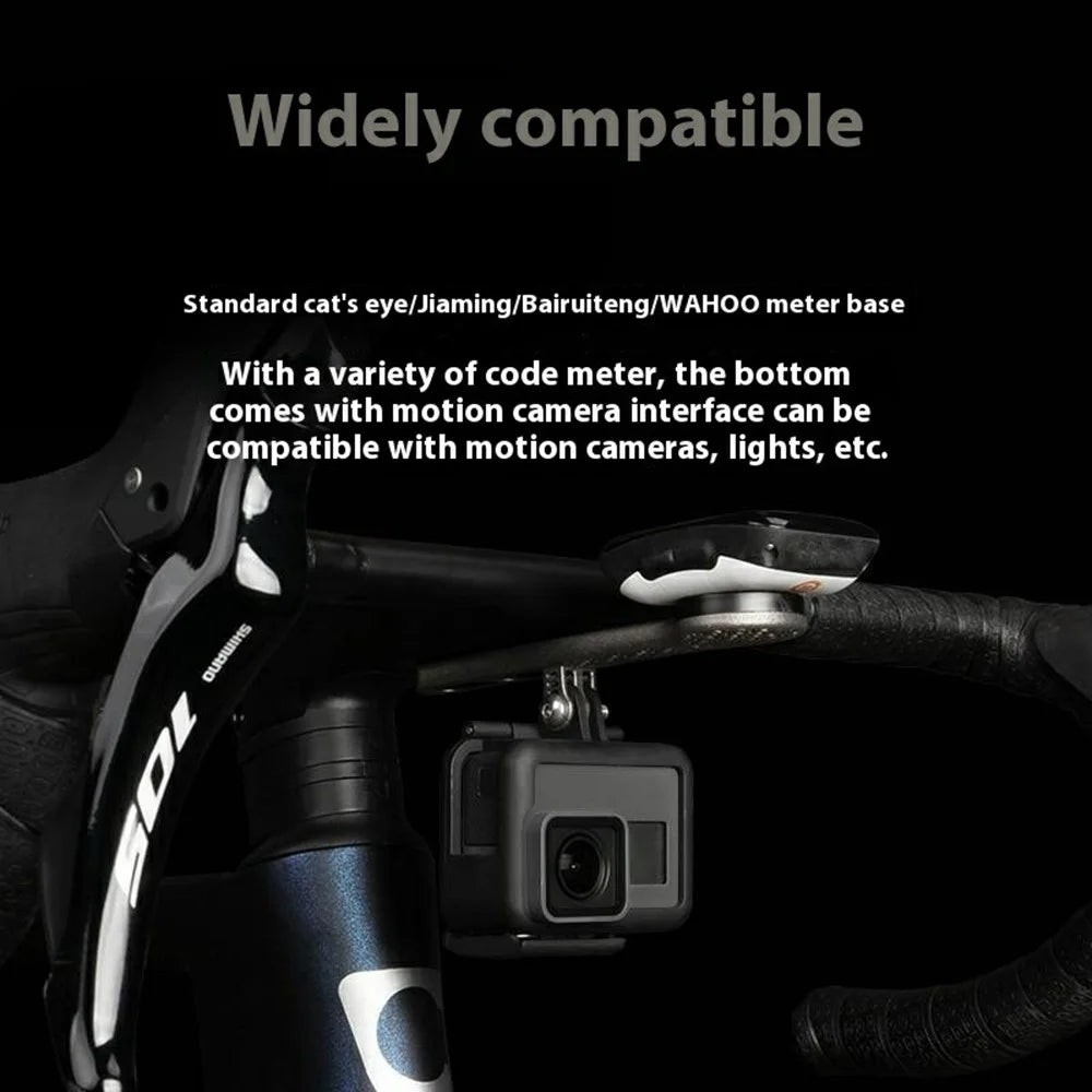GUB Ti708 Road Bike Integrated Handlebar Computer Mount 3D Printed Titanium Alloy Hollow Bicycle Computer Holder - 7