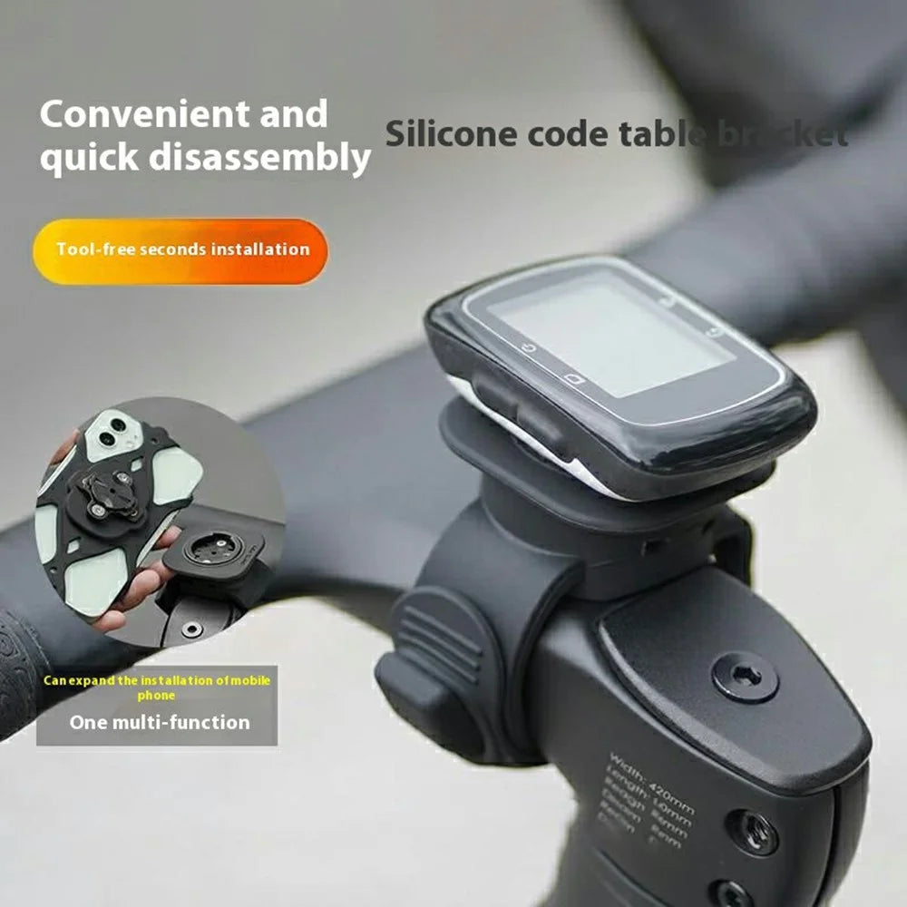 GUB 630 Road Mountain Bike Computer Mount Silicone Anti Shock Cycling Speedometer Bracket - 4