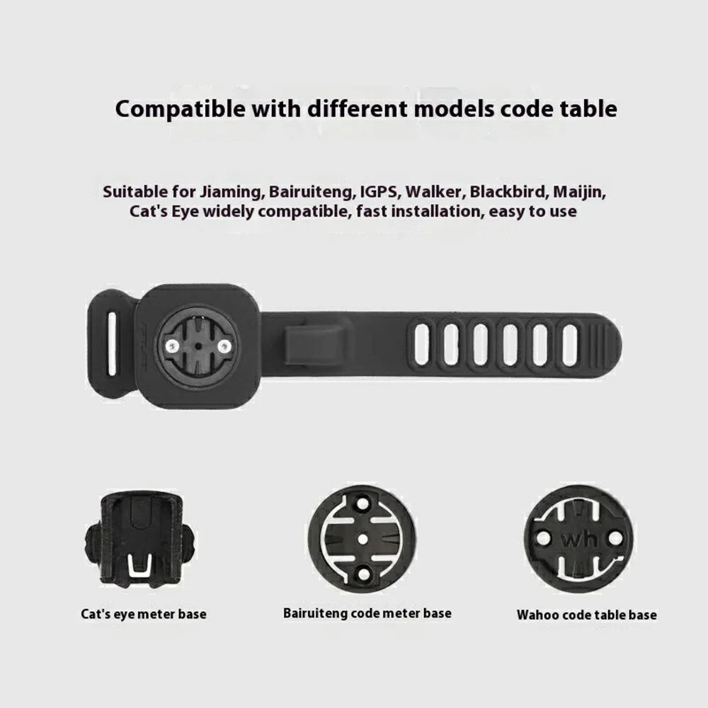 GUB 630 Road Mountain Bike Computer Mount Silicone Anti Shock Cycling Speedometer Bracket - 6