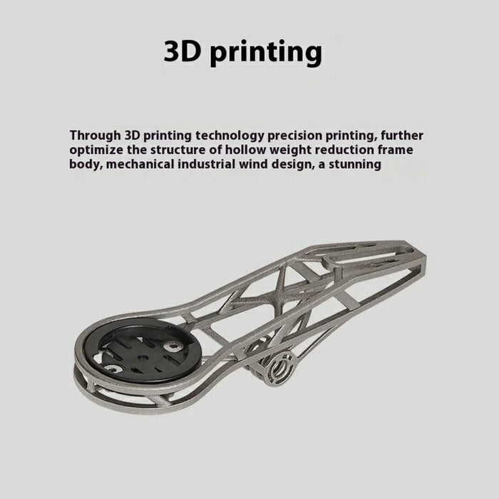 GUB Ti710 3D Printed Titanium Alloy Bike Computer Mount Integrated Handlebar Center Installation Bracket - 4