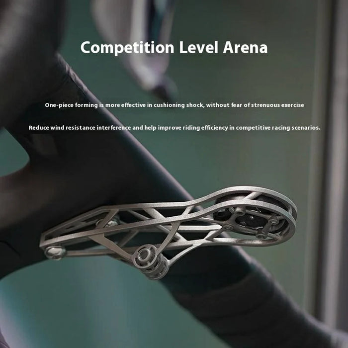 GUB Ti710 3D Printed Titanium Alloy Bike Computer Mount Integrated Handlebar Center Installation Bracket - 6