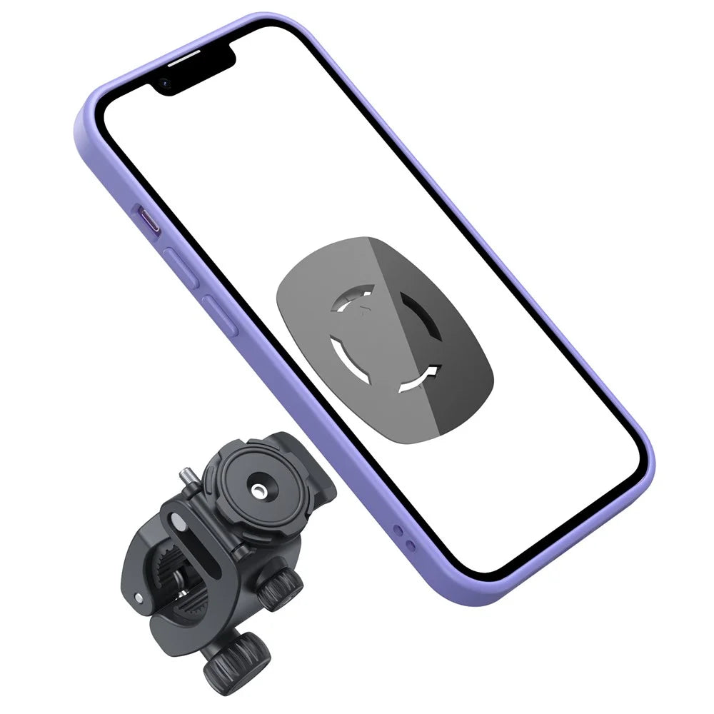 HL-143M Bike Handlebar Phone Mount for Mountain Road Cycling Rotatable Quick Release Navigation Holder - 2