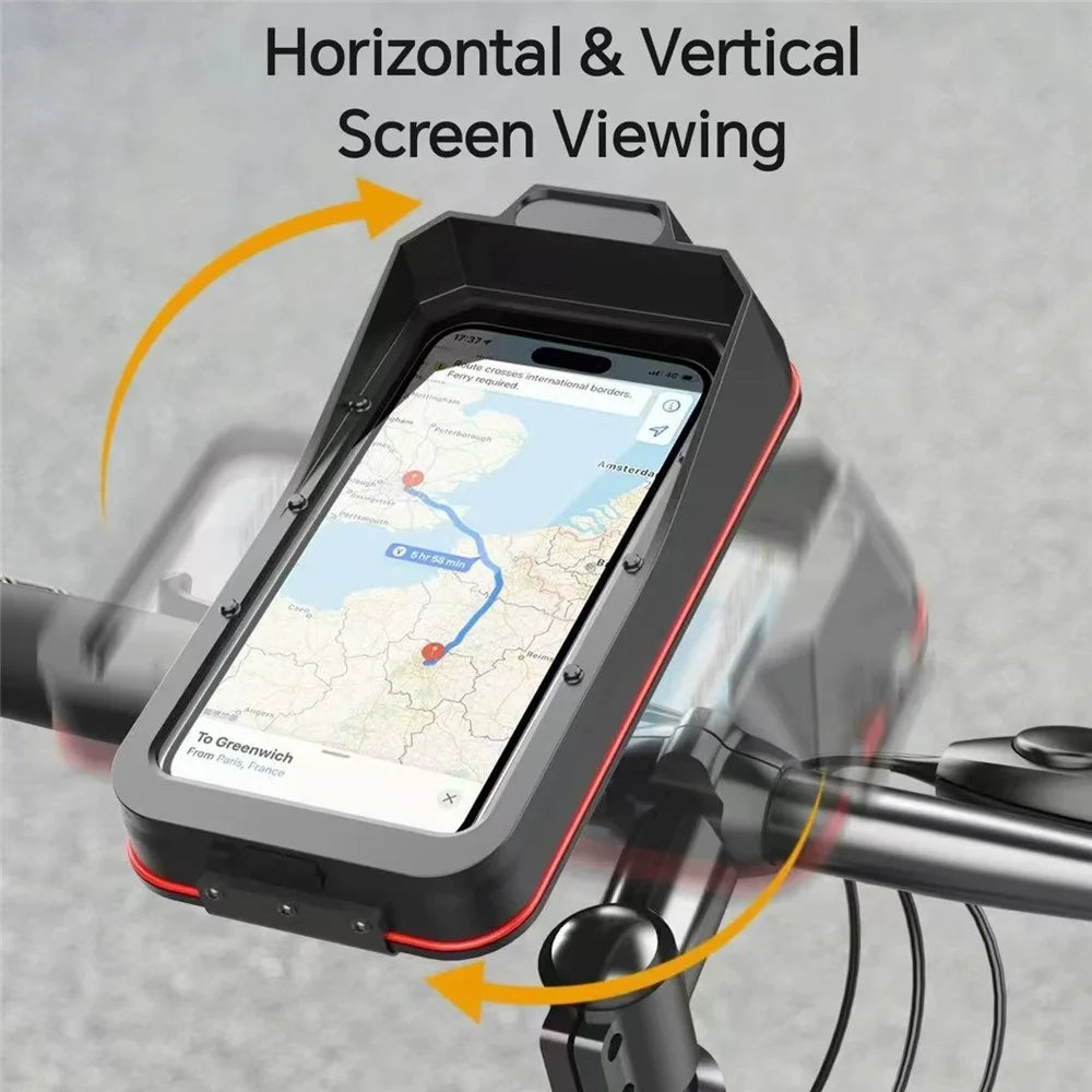 HL-176A Bicycle Handlebar Quick Release Phone Mount Shockproof Cellphone Holder Bracket for Motorcycle - 2
