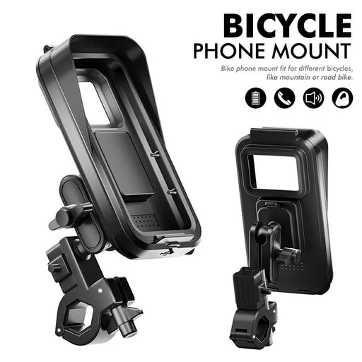 DS-MT4 Delivery Riders Motorcycle Phone Mount Waterproof Anti Fog Rotatable Bike Navigation Holder - 2